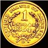Image 2 : 1854-D Rare Gold Dollar UNCIRCULATED