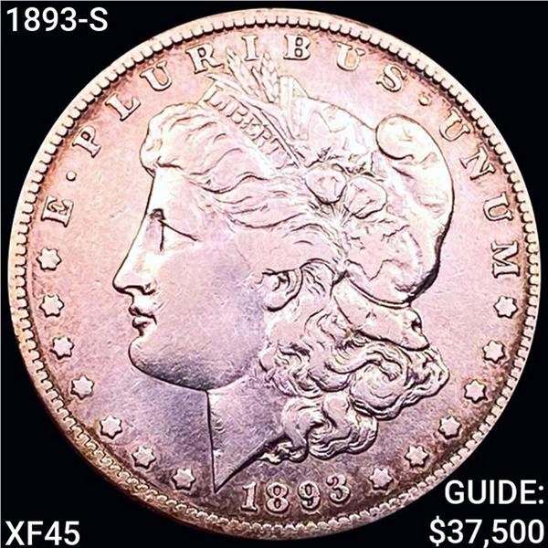 1893-S Morgan Silver Dollar NEARLY UNCIRCULATED