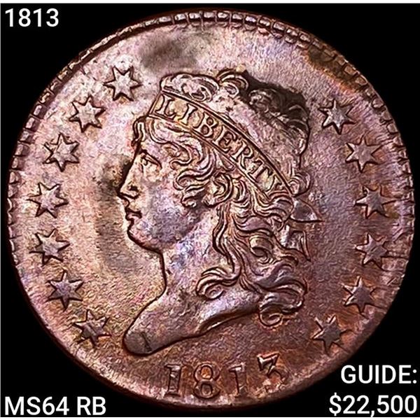 1813 Classic Head Cent CHOICE BU
