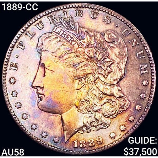1889-CC Morgan Silver Dollar CHOICE AU