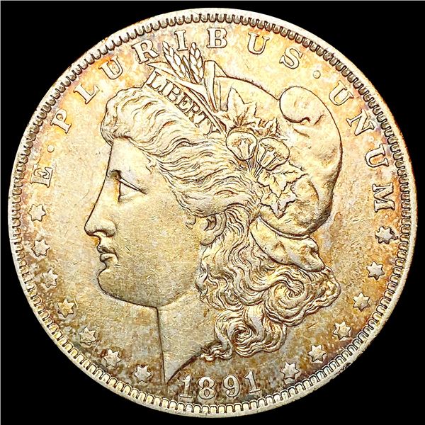 1891-O Morgan Silver Dollar NEARLY UNCIRCULATED