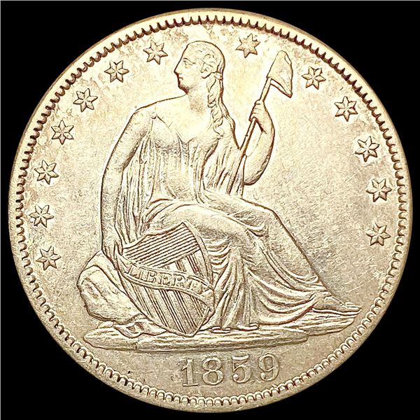 1859-O Seated Liberty Half Dollar CLOSELY UNCIRCUL