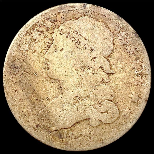 1838 Capped Bust Quarter NICELY CIRCULATED