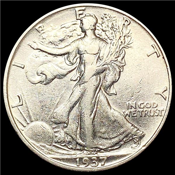 1937-S Walking Liberty Half Dollar CLOSELY UNCIRCU
