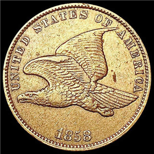 1858 Sm Ltrs Flying Eagle Cent CLOSELY UNCIRCULATE