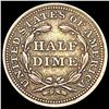 Image 2 : 1853 Arws Seated Liberty Half Dime CLOSELY UNCIRCU