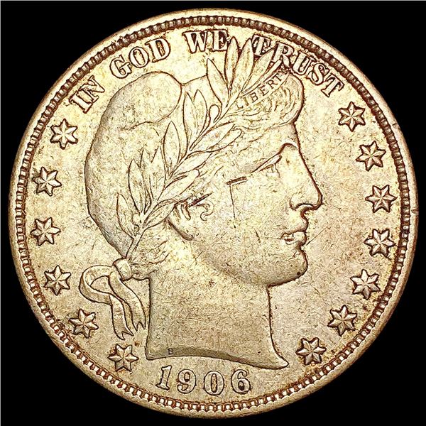 1906-D Barber Half Dollar NEARLY UNCIRCULATED