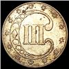 Image 2 : 1852 Silver Three Cent CHOICE AU