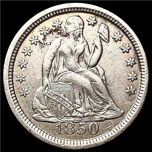 1850 Seated Liberty Dime CLOSELY UNCIRCULATED