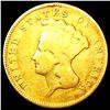 Image 1 : 1878 $3 Gold Piece NICELY CIRCULATED