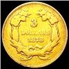 Image 2 : 1878 $3 Gold Piece NICELY CIRCULATED