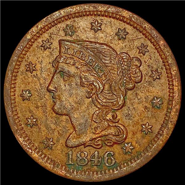 1846 Braided Hair Large Cent CHOICE AU