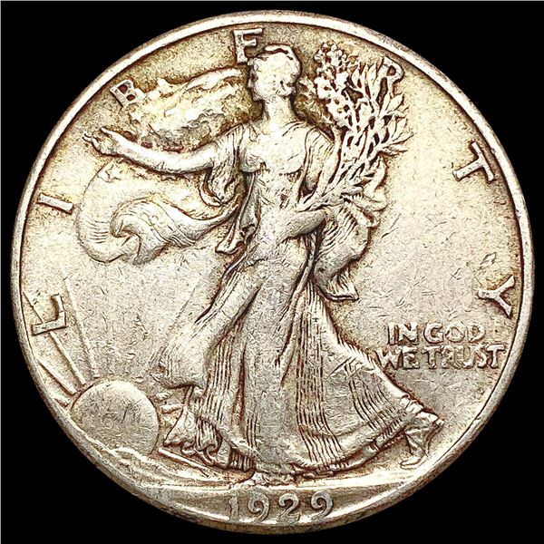 1929-S Walking Liberty Half Dollar NEARLY UNCIRCUL