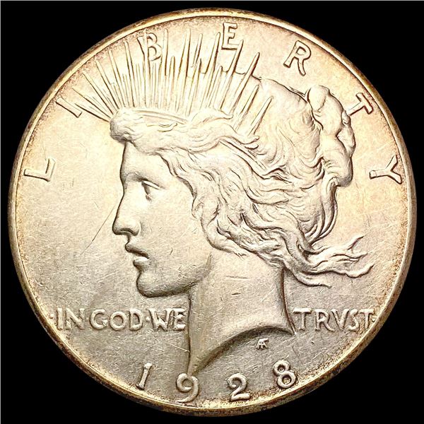 1928 Silver Peace Dollar CLOSELY UNCIRCULATED