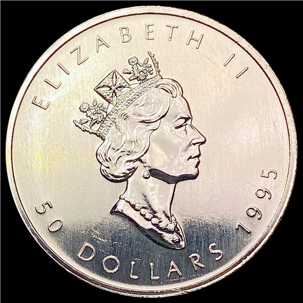 1995 $50 Canada Platinum Maple 1oz .9995 SUPERB GE