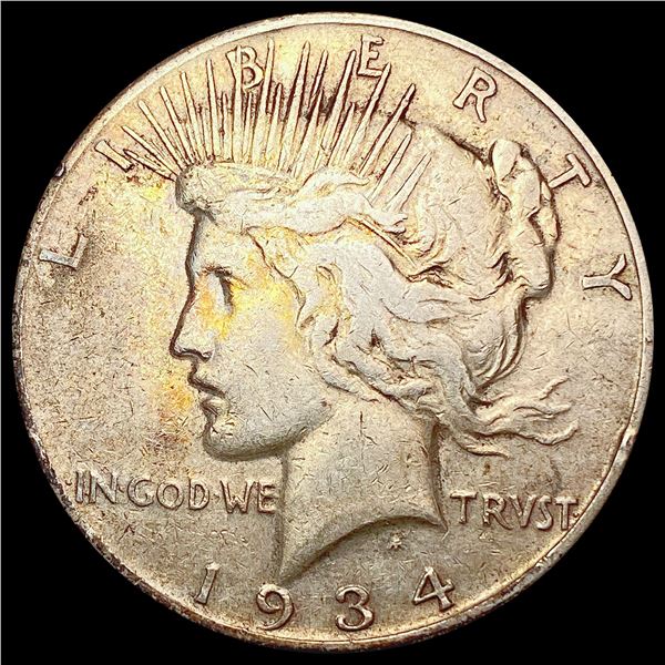 1934-S Silver Peace Dollar NEARLY UNCIRCULATED