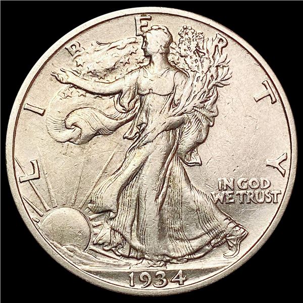 1934-S Walking Liberty Half Dollar CLOSELY UNCIRCU