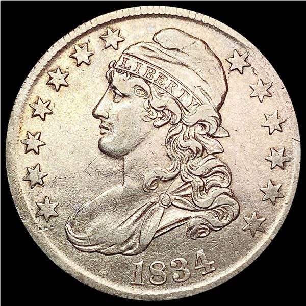 1834 Capped Bust Half Dollar CLOSELY UNCIRCULATED