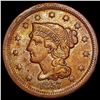 Image 1 : 1857 Sm Date Braided Hair Large Cent CLOSELY UNCIR