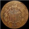 Image 1 : 1870 Two Cent Piece NICELY CIRCULATED