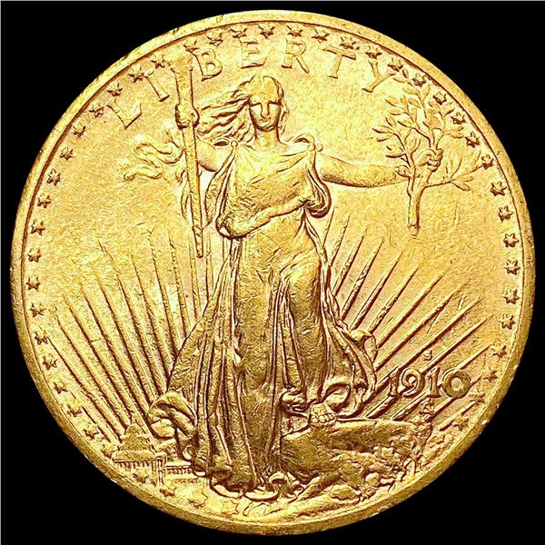 1910-S $20 Gold Double Eagle CHOICE AU