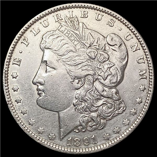 1891 Morgan Silver Dollar CLOSELY UNCIRCULATED