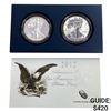 Image 1 : 2012 Proof and Rev. Proof Silver Eagle Set [2 Coin
