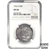 Image 1 : 1954-S Franklin Half Dollar NGC MS66