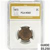 Image 1 : 1872 Two Cent Piece PGA MS60