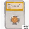 Image 1 : 1864 Indian Head Cent PGA MS63 RED