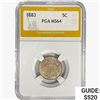 Image 1 : 1883 Shield Nickel PGA MS64
