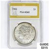 Image 1 : 1902 Morgan Silver Dollar PGA MS60