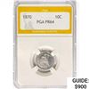 Image 1 : 1870 Seated Liberty Dime PGA PR64