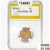 Image 1 : 1916-D Wheat Cent PGA MS65+ RB
