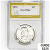 Image 1 : 1955 Franklin Half Dollar PGA PR64