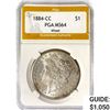 Image 1 : 1884-CC Morgan Silver Dollar PGA MS64 Wheel