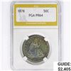 Image 1 : 1878 Seated Liberty Half Dollar PGA PR64