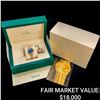Image 1 : Rolex Datejust Lady President Royal Blue Dial 18K