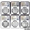 Image 1 : 2023 Eagle & Peace 6 Coin Set NGC MS/PR/REV PR70