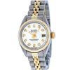 Image 3 : Rolex Ladies Two Tone 18K Yellow Gold And Steel White Diamond Quickset Datejust