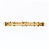 Image 3 : Estate 14k Gold Single Cut Diamond "X" Figure Satin Twisted Cable Bar Pin Brooch