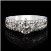 Image 1 : 1.15 ctw CENTER Diamond 18K White Gold Ring (2.30 ctw Diamond) EGL CERTIFIED