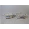 Image 3 : (2) Corning Ware Casserole Dishes w/Lids