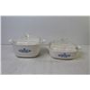 Image 3 : (2) Corning Ware Casserole Dishes w/Lids