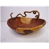 Image 2 : (3) Wooden Decorative Bowls and Wooden Beaver