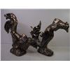 Image 4 : Pair of Vintage Syroco Wood Roosters