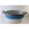 Image 7 : (2) Galvanized Oval Cooler Buckets