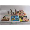 Image 1 : Mickey Mouse and Minnie Mouse Merch - Books, Glasses, Figurines