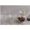 Image 2 : (6) Vases, Assorted Shot Glasses