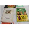 Image 3 : (4) Vintage Cookbooks, Glassite Promotional Paper, (8) Nabob Food Coupons